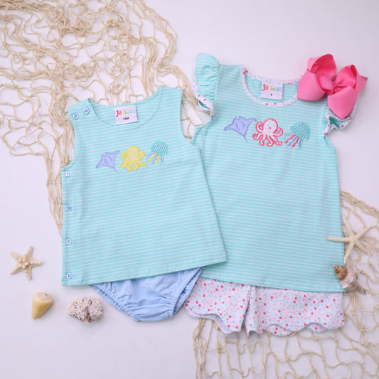 Jellybean Boy Sea Life Diaper Set