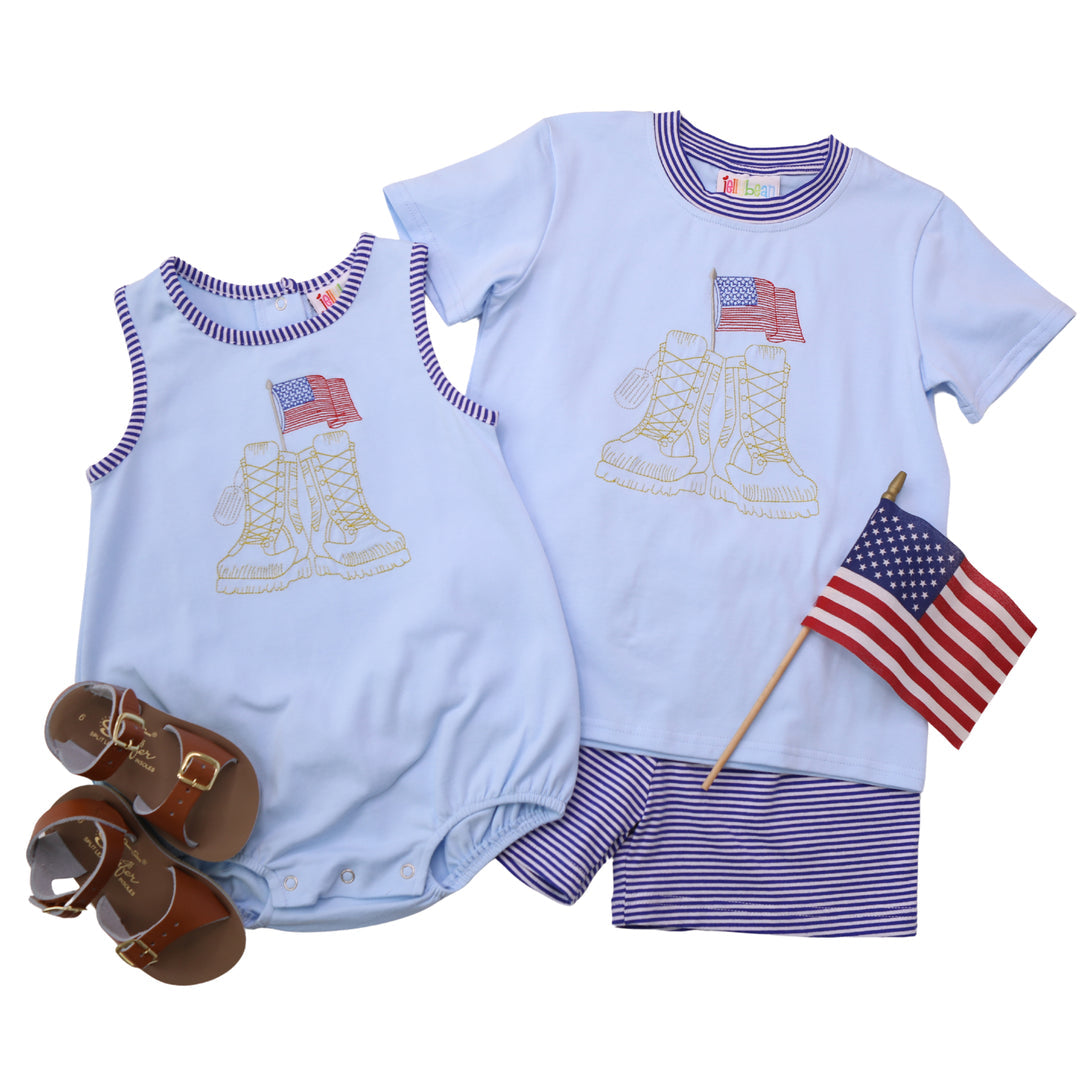Jellybean Military Boots Short Set