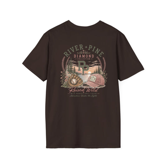 River + Pine Diamond Collection Vintage Baseball Women's T‑Shirt