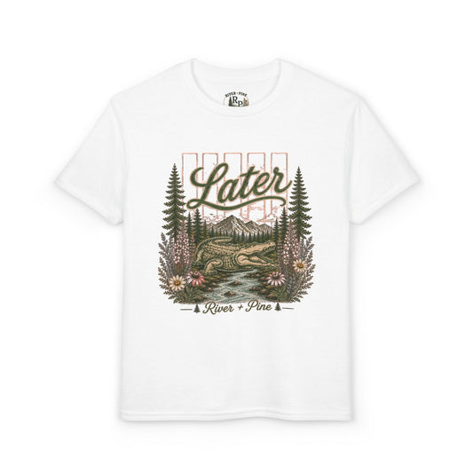 Youth Graphic Tee — 'Later Gator' River + Pine Wildflower Collection