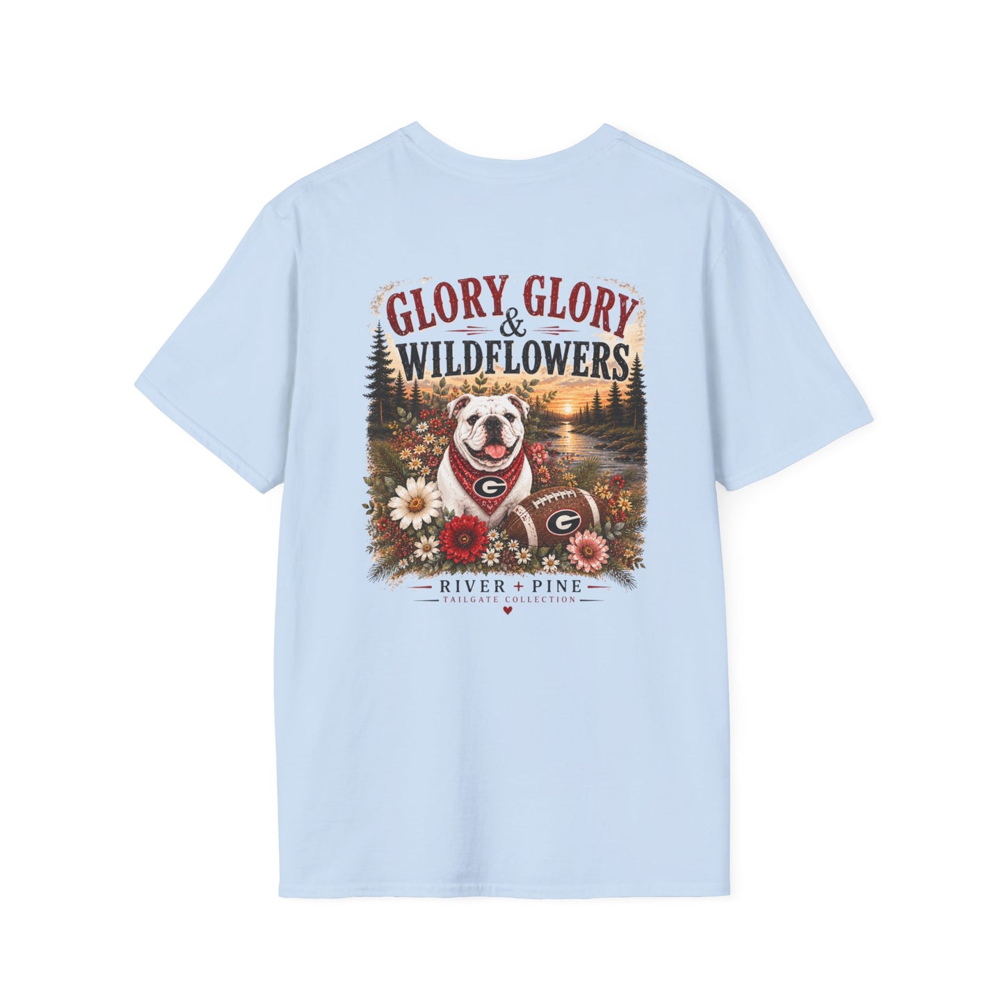River + Pine - Glory, Glory & Wildflowers UGA Womens Tee