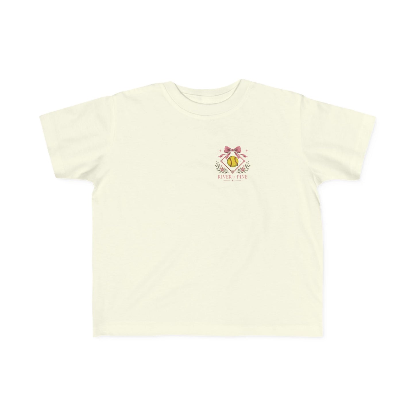 River + Pine - Any Day on the Diamond is a Good Day Girls Softball Toddler Tee