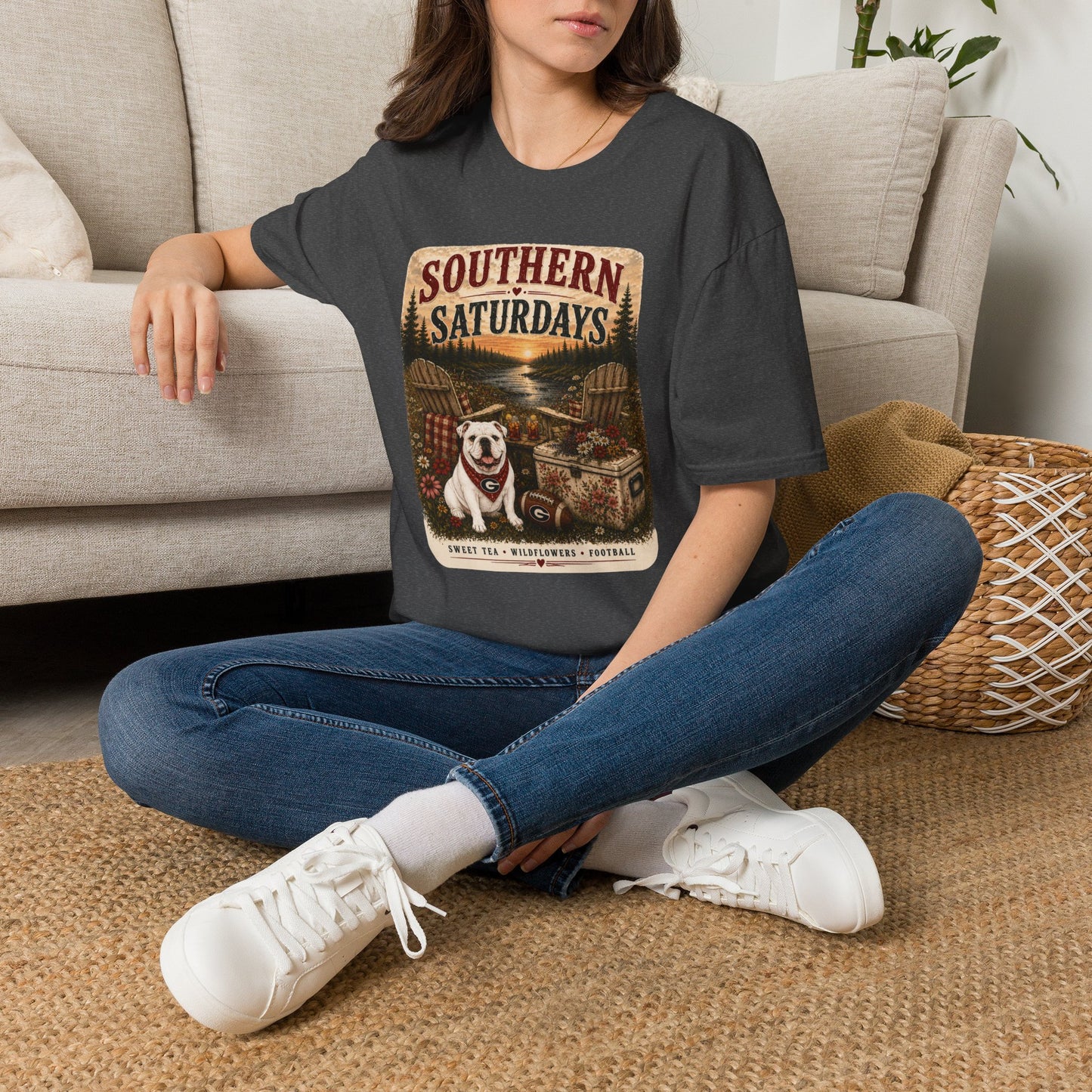 River + Pine - Southern Saturdays Womens UGA Tee