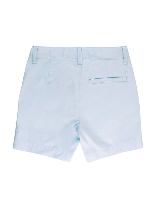 RuffleButts + RuggedButts - Boys Light Blue Stretch Chino Shorts