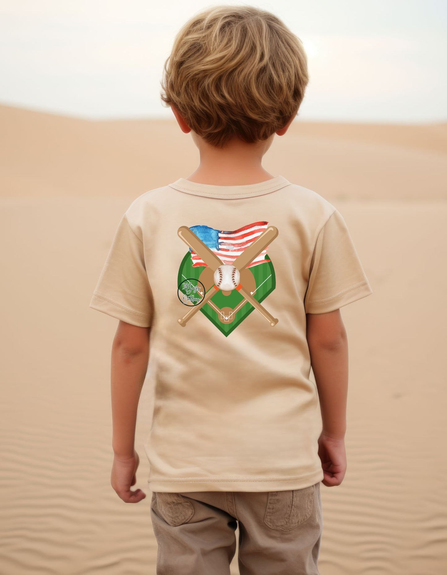 3Boys Outdoors American Baseball Tee