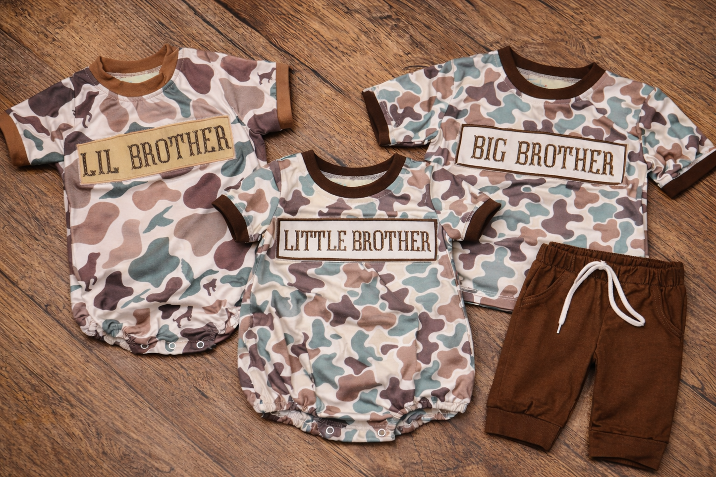 Lil Brother Camo Smock Bubble