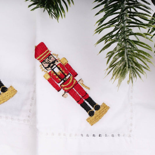 8 Oak Lane - Nutcracker Embroidered Dinner Napkins
