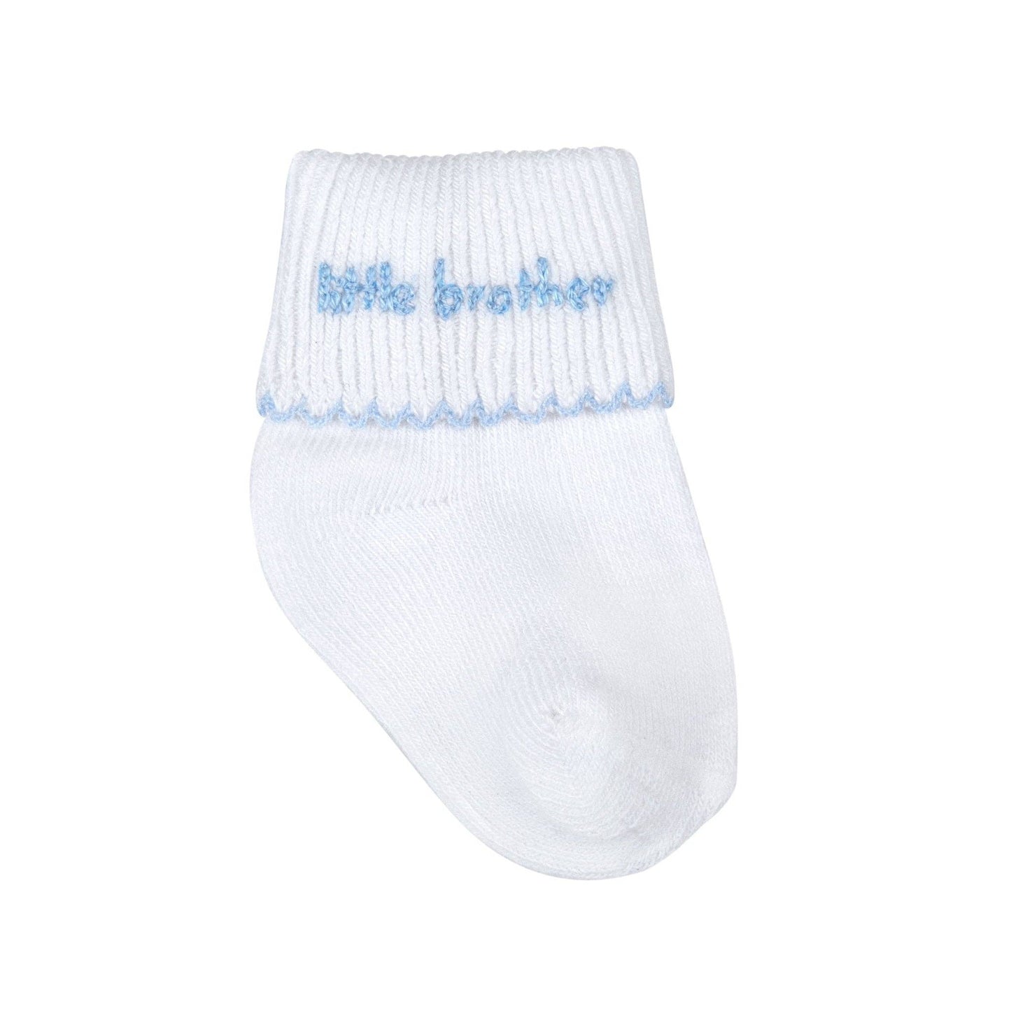 Magnolia Baby - Little Brother Embroidered Socks