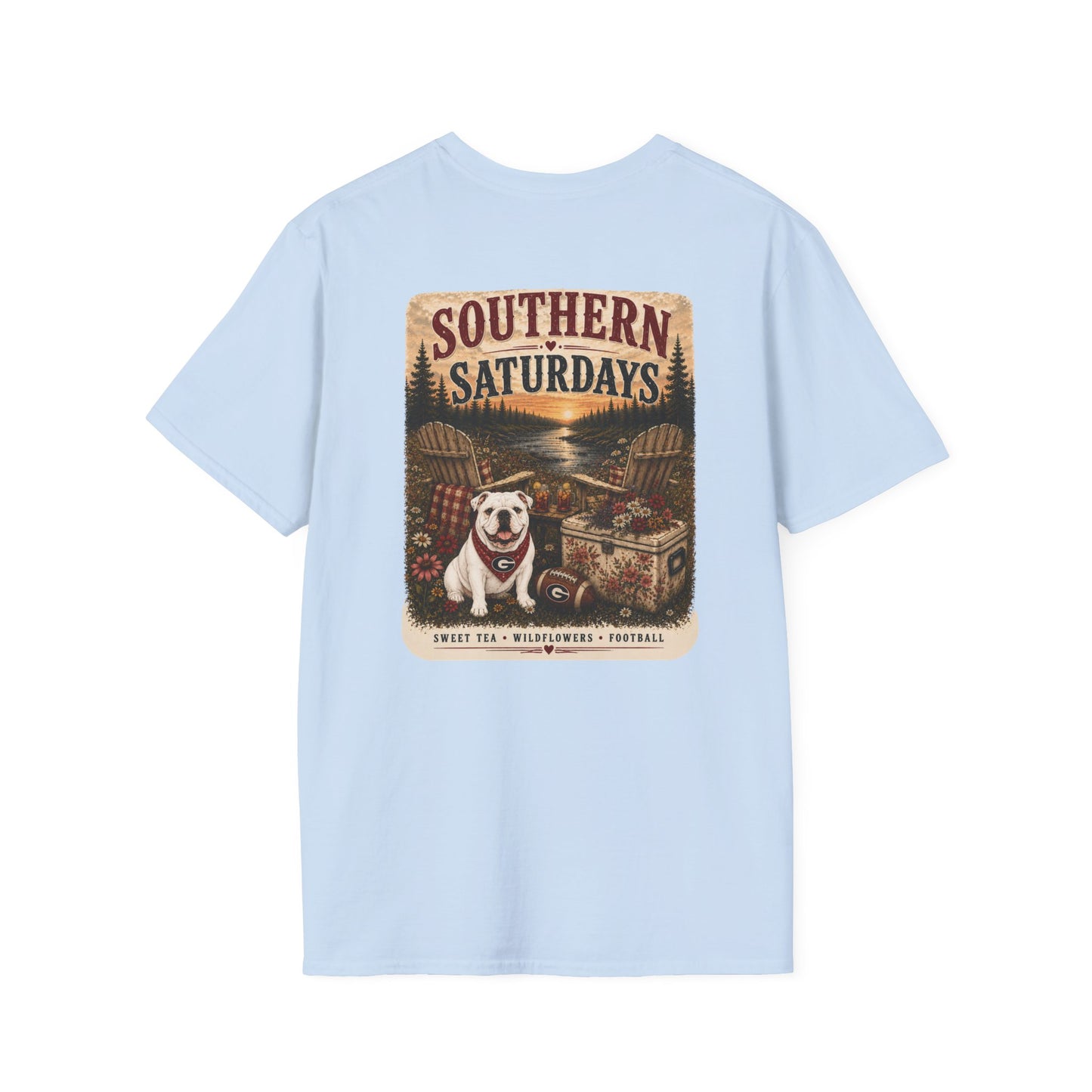 River + Pine = Southern Saturdays - UGA Womens TShirt