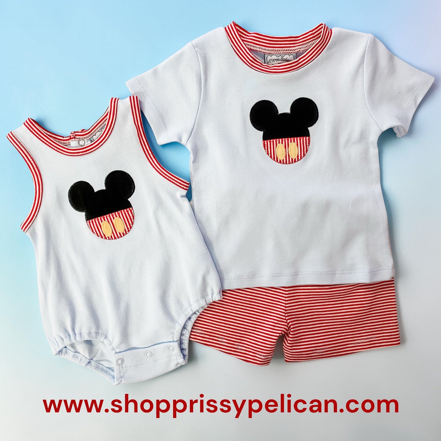 Magical Mouse Appliqué Short Set – Baby & Toddler Boys