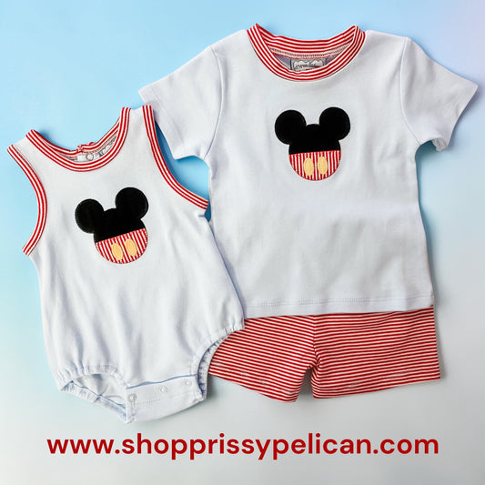 Magical Mouse Appliqué Bubble – Baby Boys