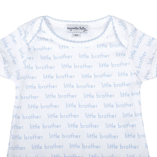Magnolia Baby - Little Brother Print Short Sleeve Bodysuit