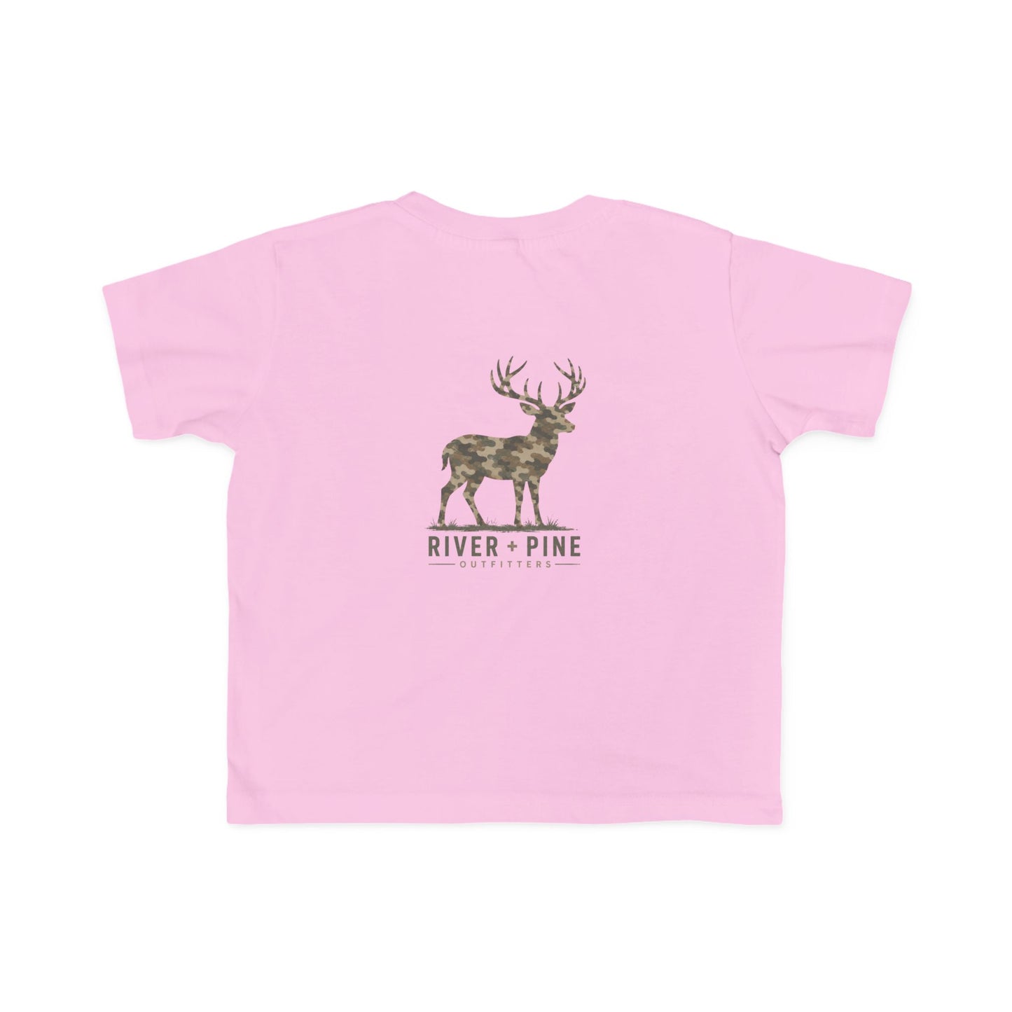 River & Pine Muted Modern Camouflage Buck Toddler Graphic Tee