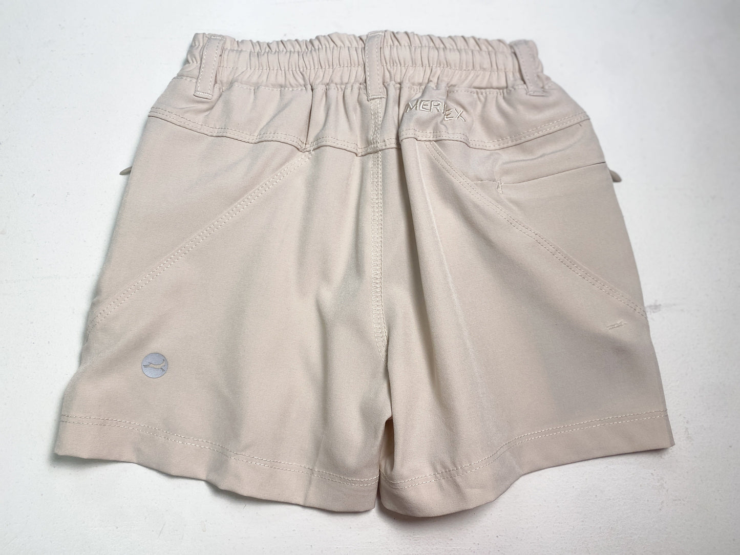 Kids Stone Khaki Performance Sport Shorts
