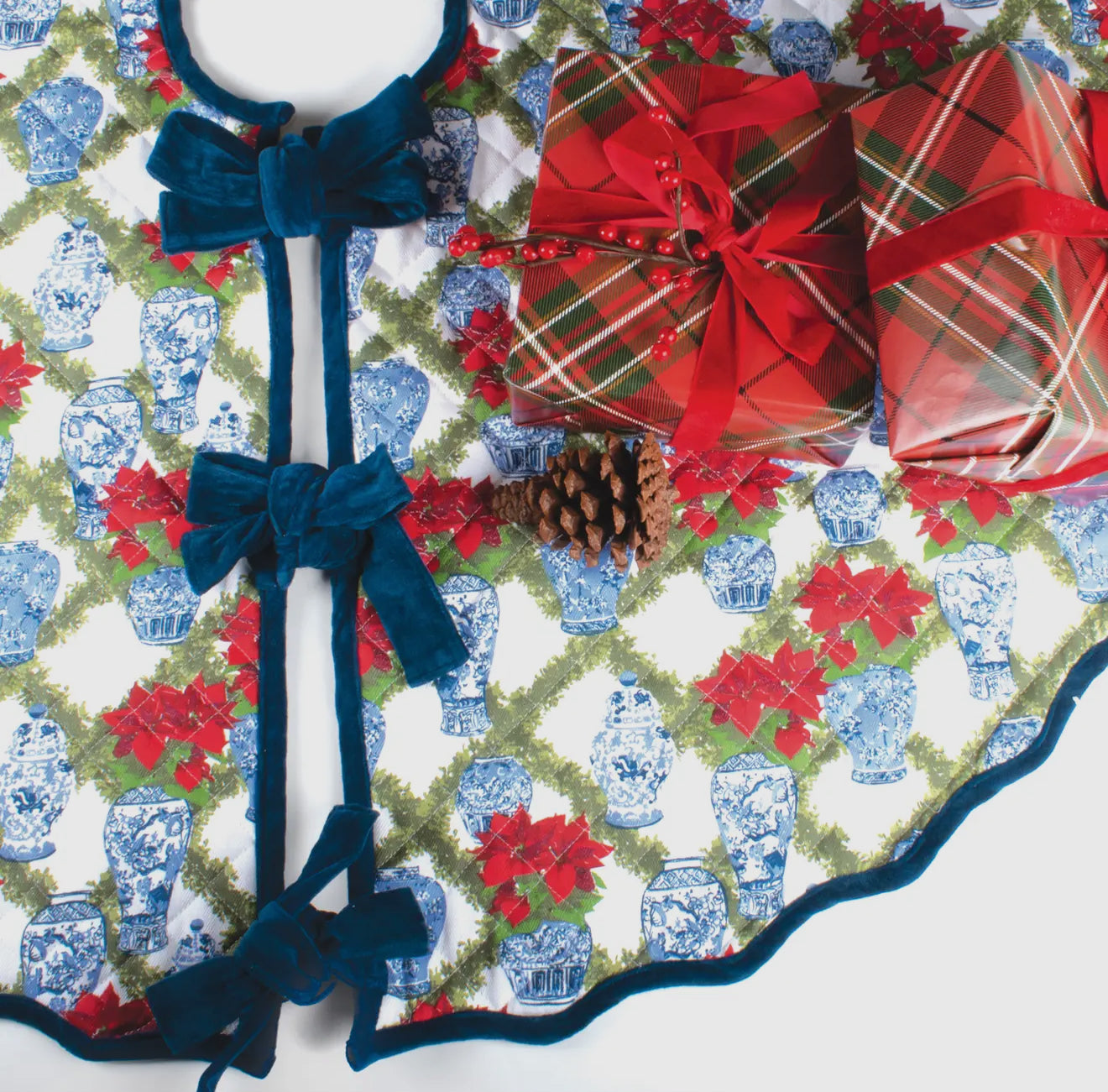 Poinsettia Tree Skirt