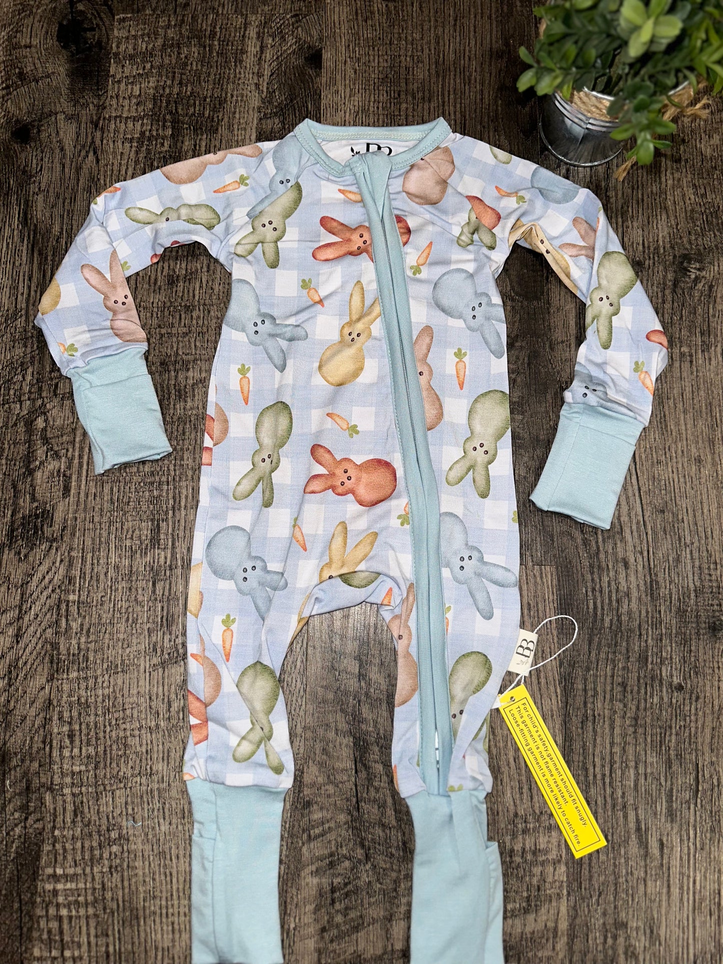 Plaid Easter Bamboo Zippy