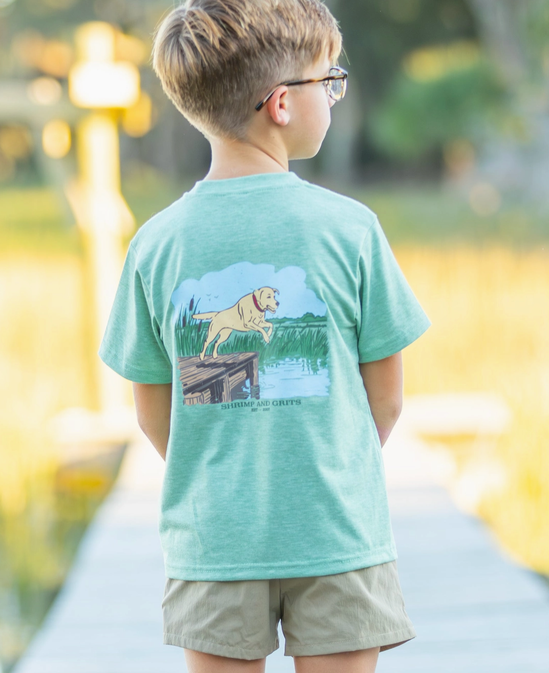 Shrimp and Grits Kids - Dock Days Graphic Tee