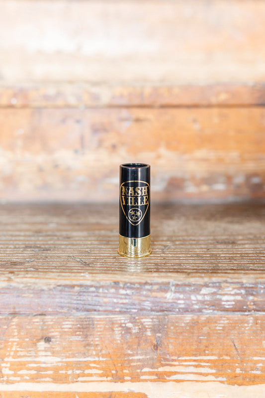 12 Gauge Shotgun Shell Shot Glasses - Black