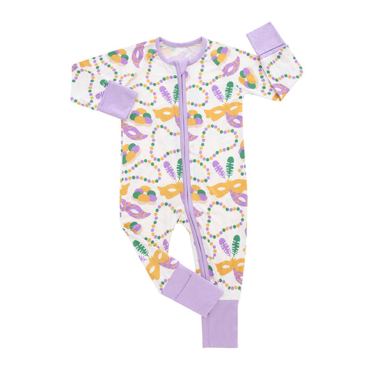 Southern Slumber - Mardi Gras Double Zipper Bamboo Sleeper