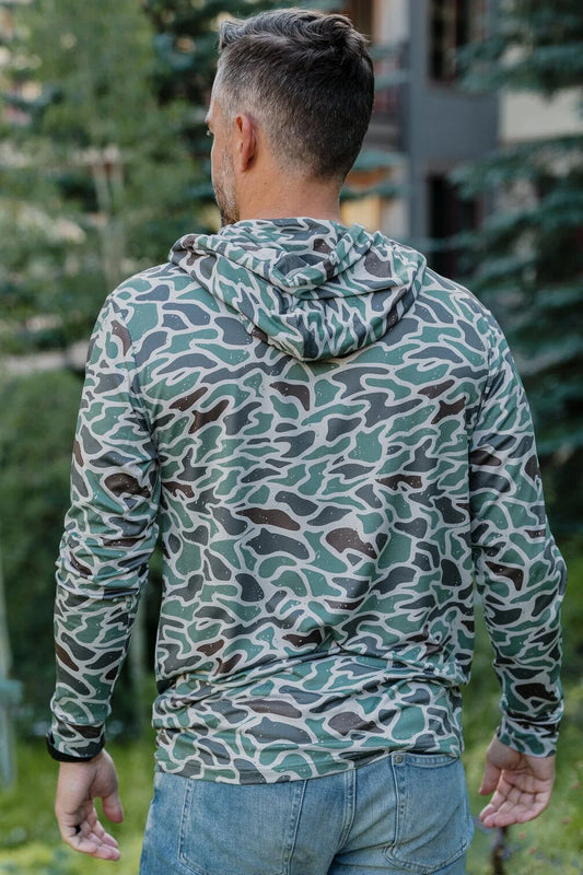 Burlebo Adult Performance Hoodie Retro Duck Camo