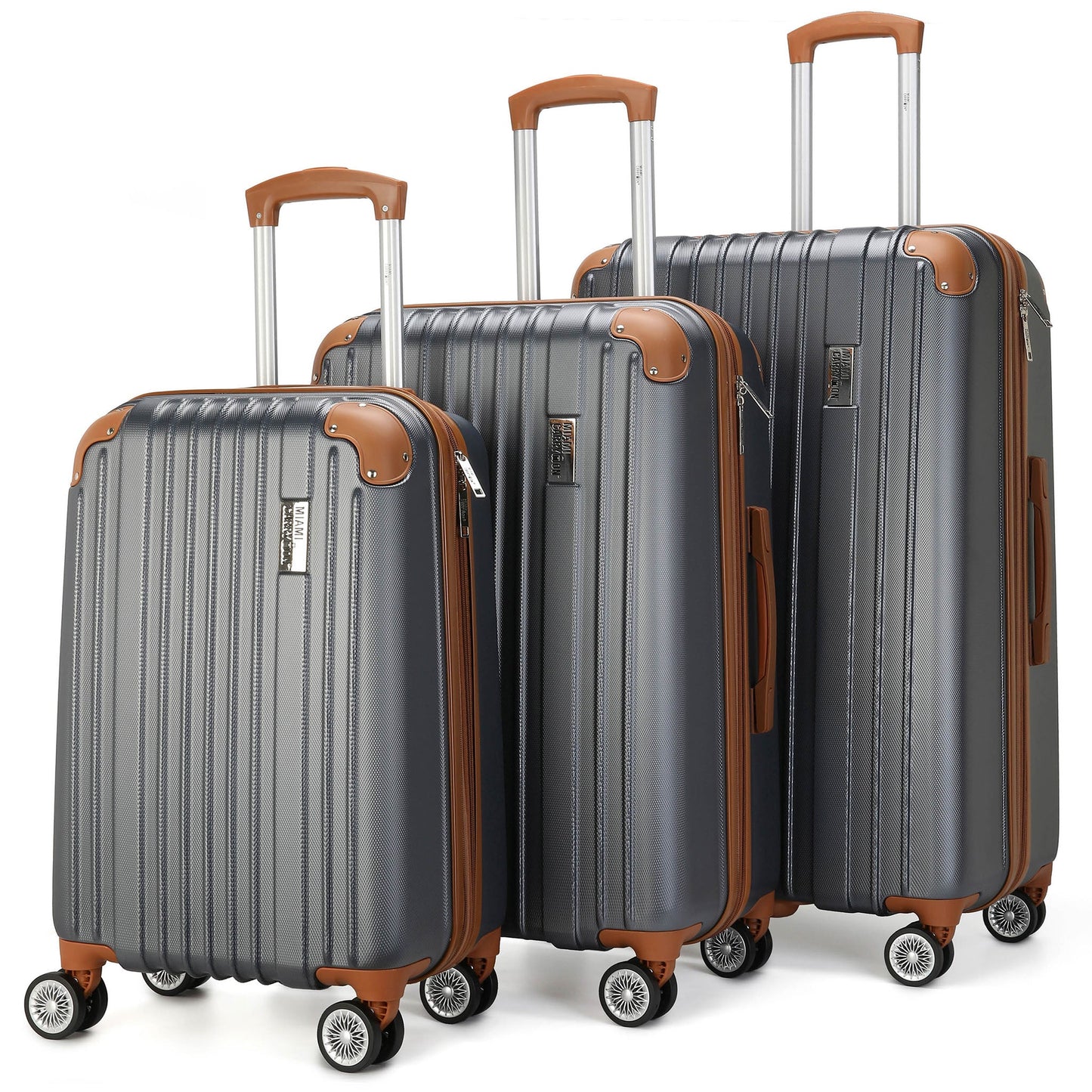 Collins 3 Piece Expandable Retro Luggage Set