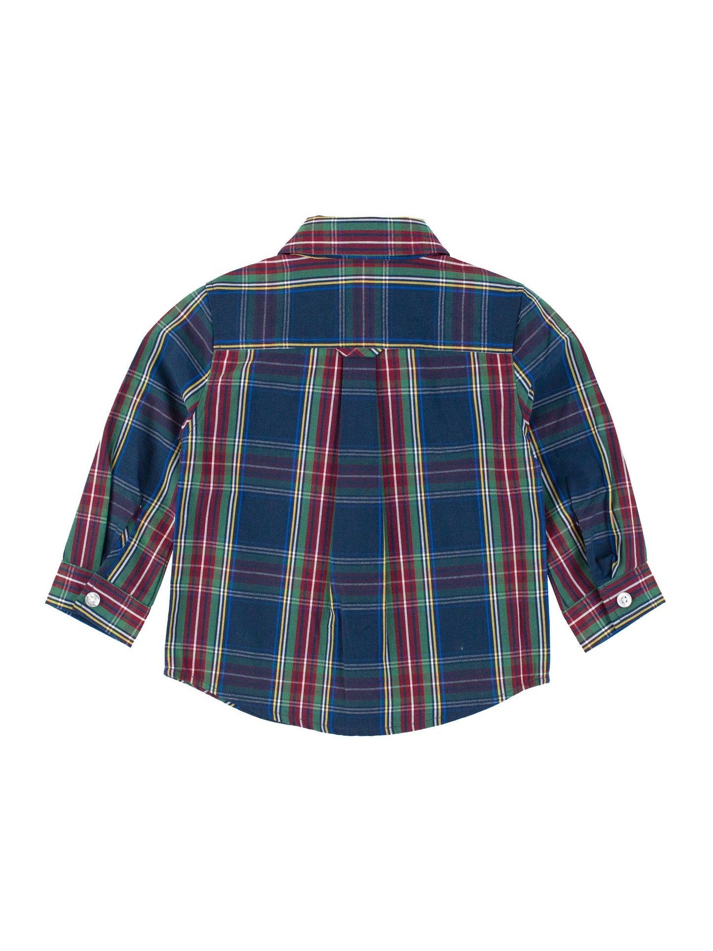 RuffleButts + RuggedButts - Boys Winter Nights Plaid Long Sleeve Button Down Shirt