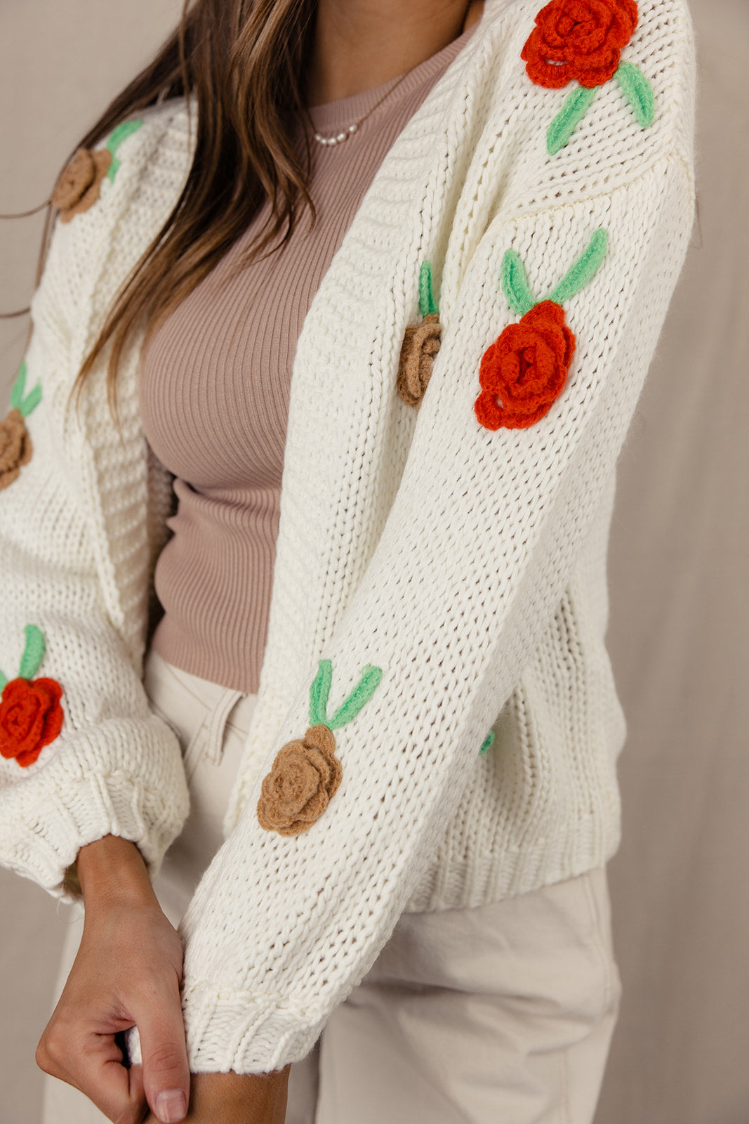 Agatha Floral Applique Cardigan