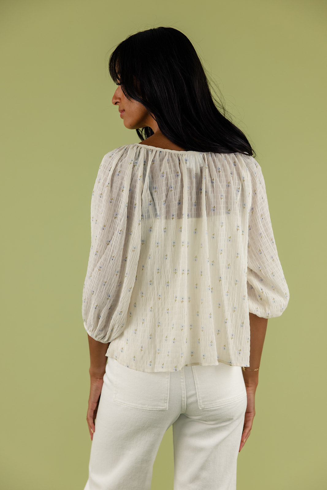 Into The Sky Button Blouse