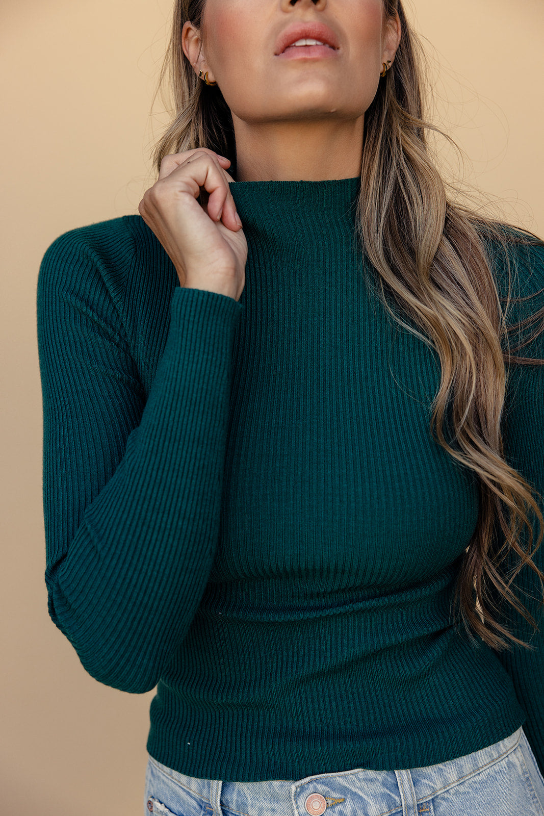 Alina Mock Neck Sweater