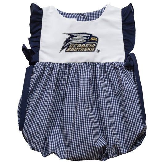 Vive La Fete - Georgia Southern Eagles Embroidered Short Sleeve Girl Bubble