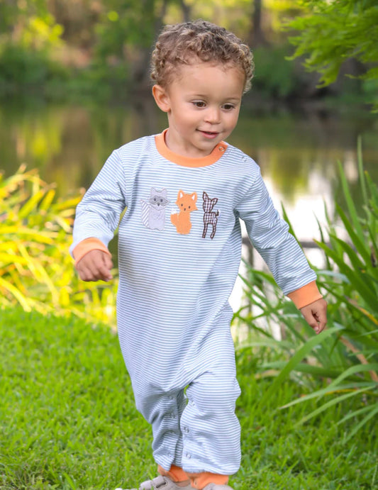 Woodland Friends Long Sleeve Romper