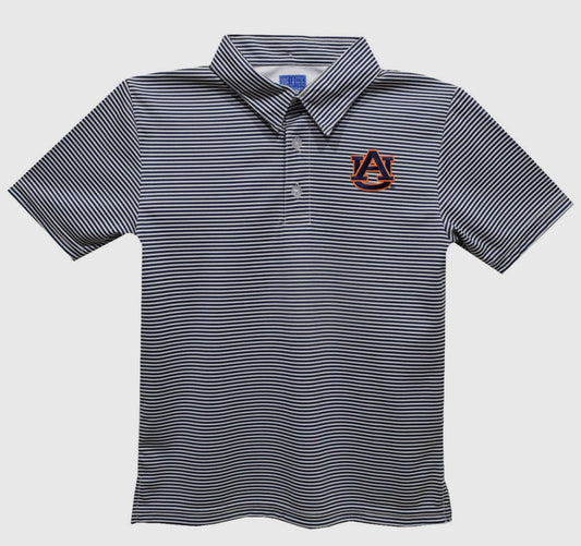 Striped Auburn Polo