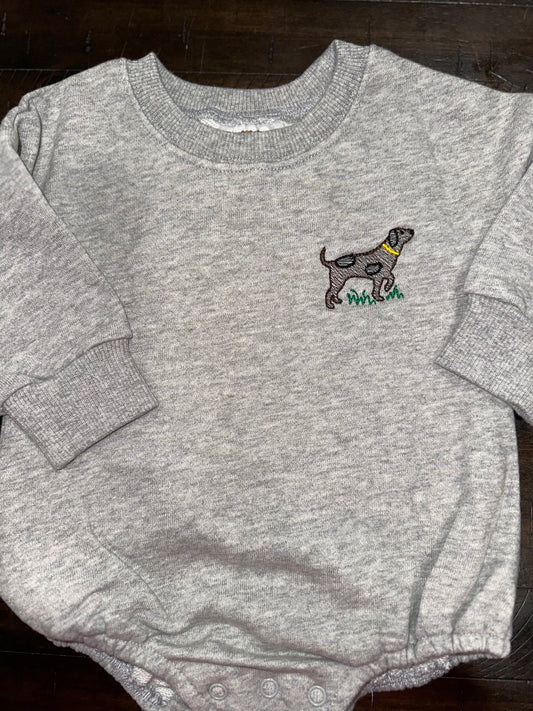 Gray Dog Hunt Crewneck Bubble