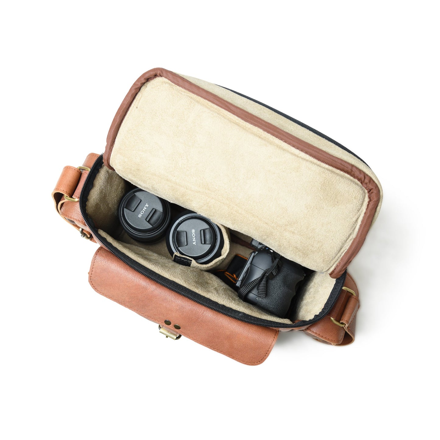 Luxe Leather Camera Bag