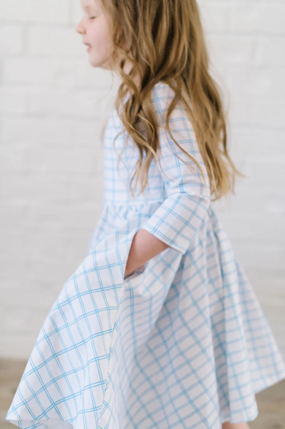 Emile Dress in Blue Picnic 