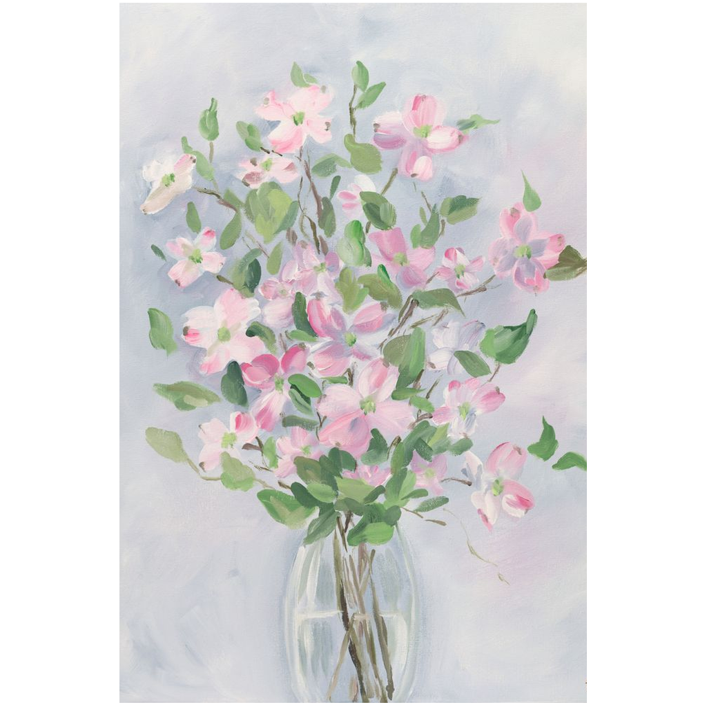 Dogwood, a fine art print on canvas