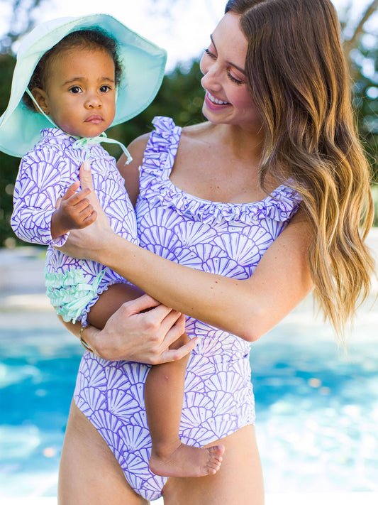 RuffleButts + RuggedButts - Women's Magical Mermaid Ruffle One Piece Swimsuit