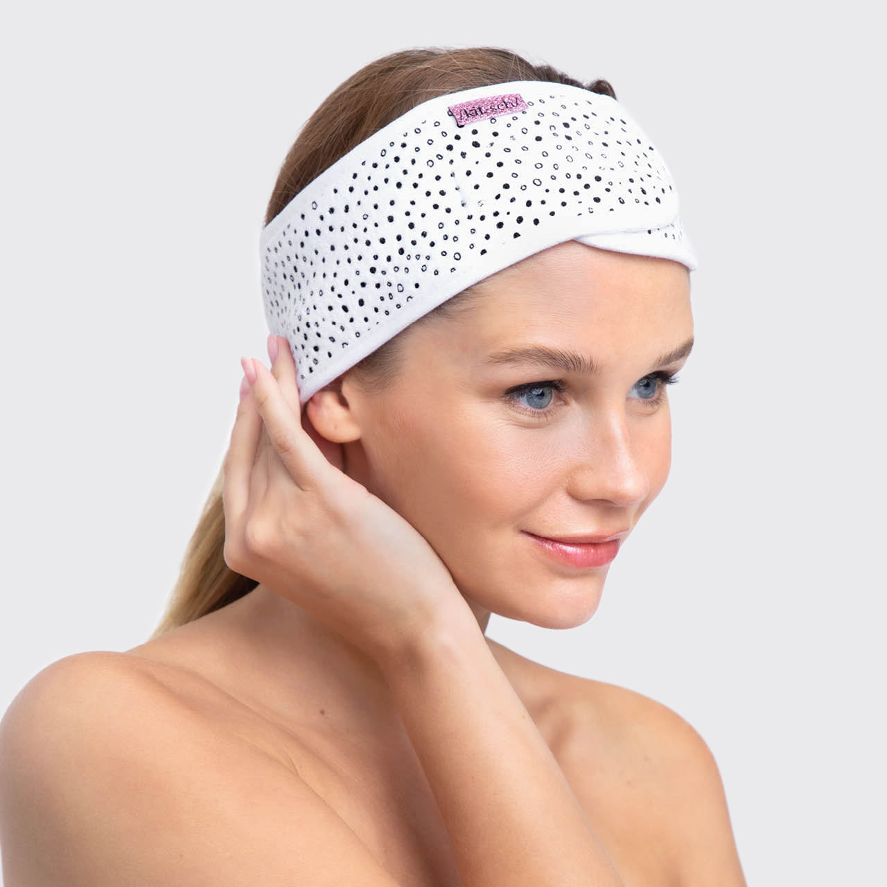 Microfiber Spa Headband - Micro Dot