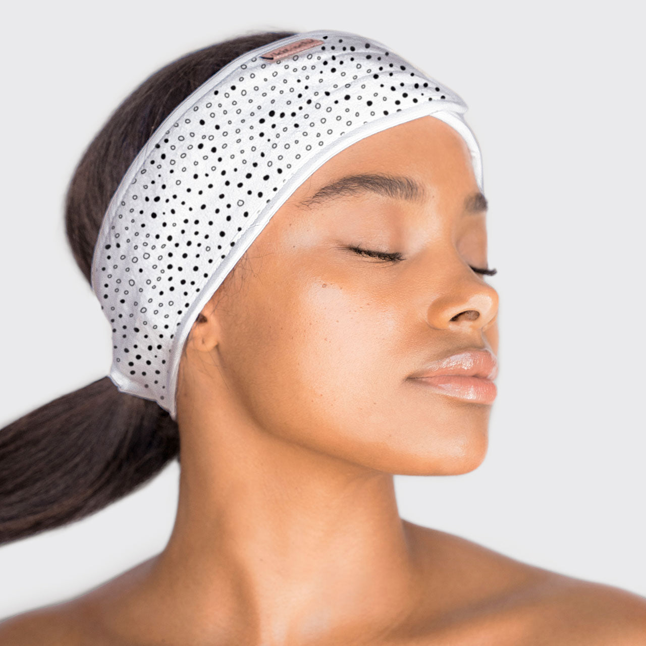 Microfiber Spa Headband - Micro Dot