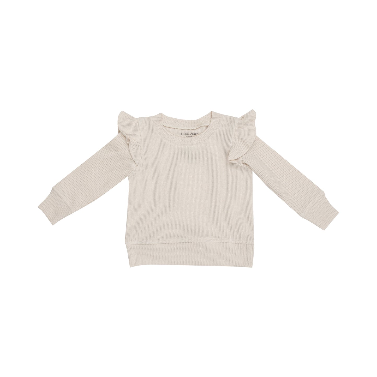 Ruffle Sweatshirt - Solid Oatmeal