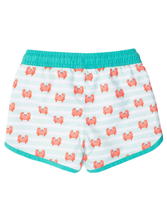 RuffleButts + RuggedButts - Boys Crabby Cove Dolphin Hem Swim Trunks