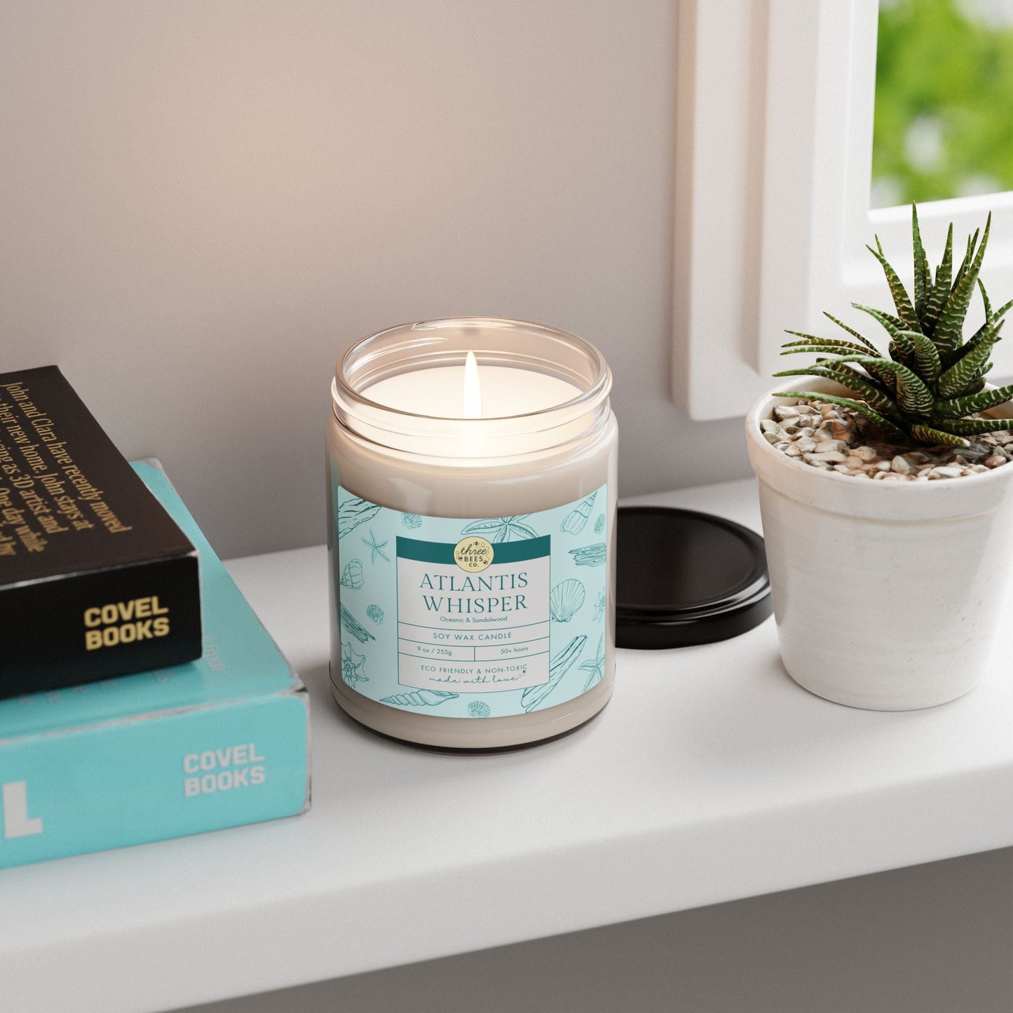 Three Bees Scented Soy Candle - 9oz