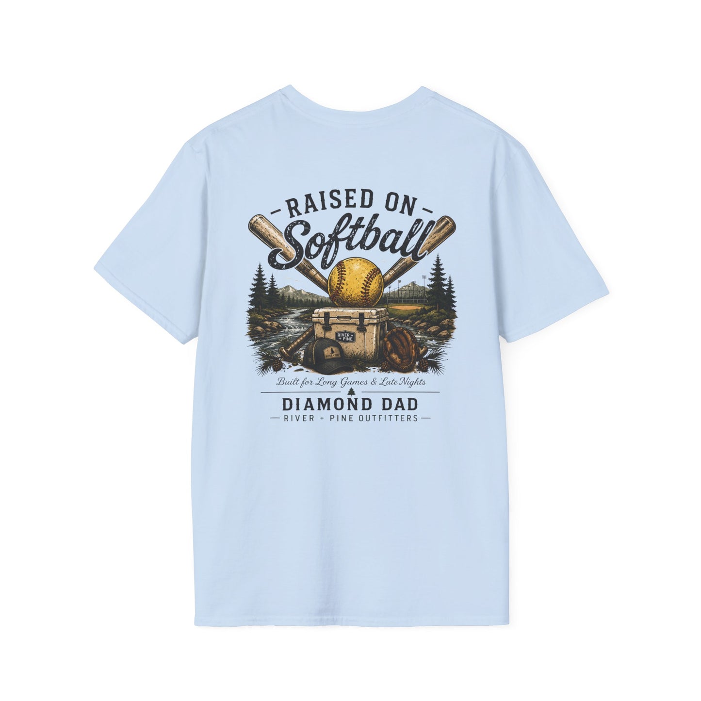 River + Pine - Diamond Dad Tee - Cooler Bats, & Softballs