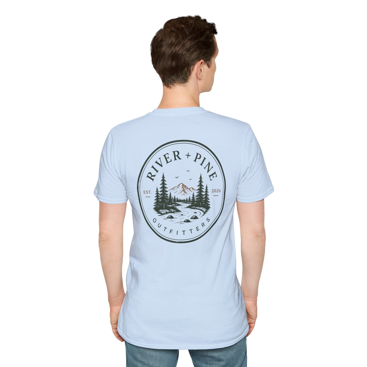River + Pine Outfitters Graphic T-Shirt — Mountain & River Logo Tee