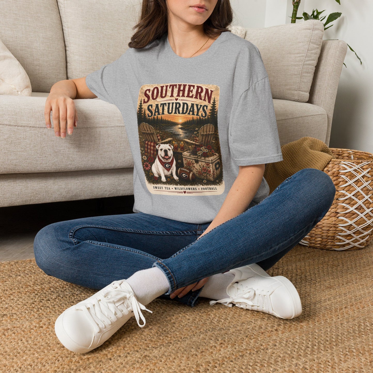 River + Pine - Southern Saturdays Womens UGA Tee