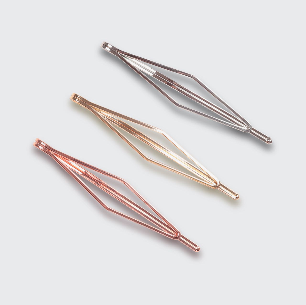 Long Diamond Metal Bobby Pins