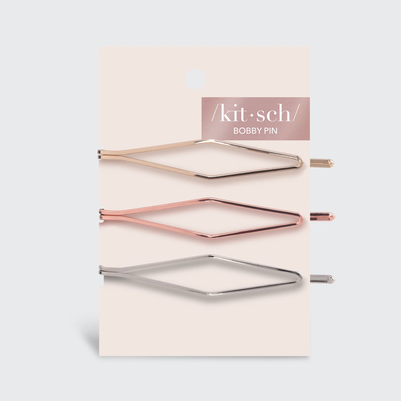 Long Diamond Metal Bobby Pins