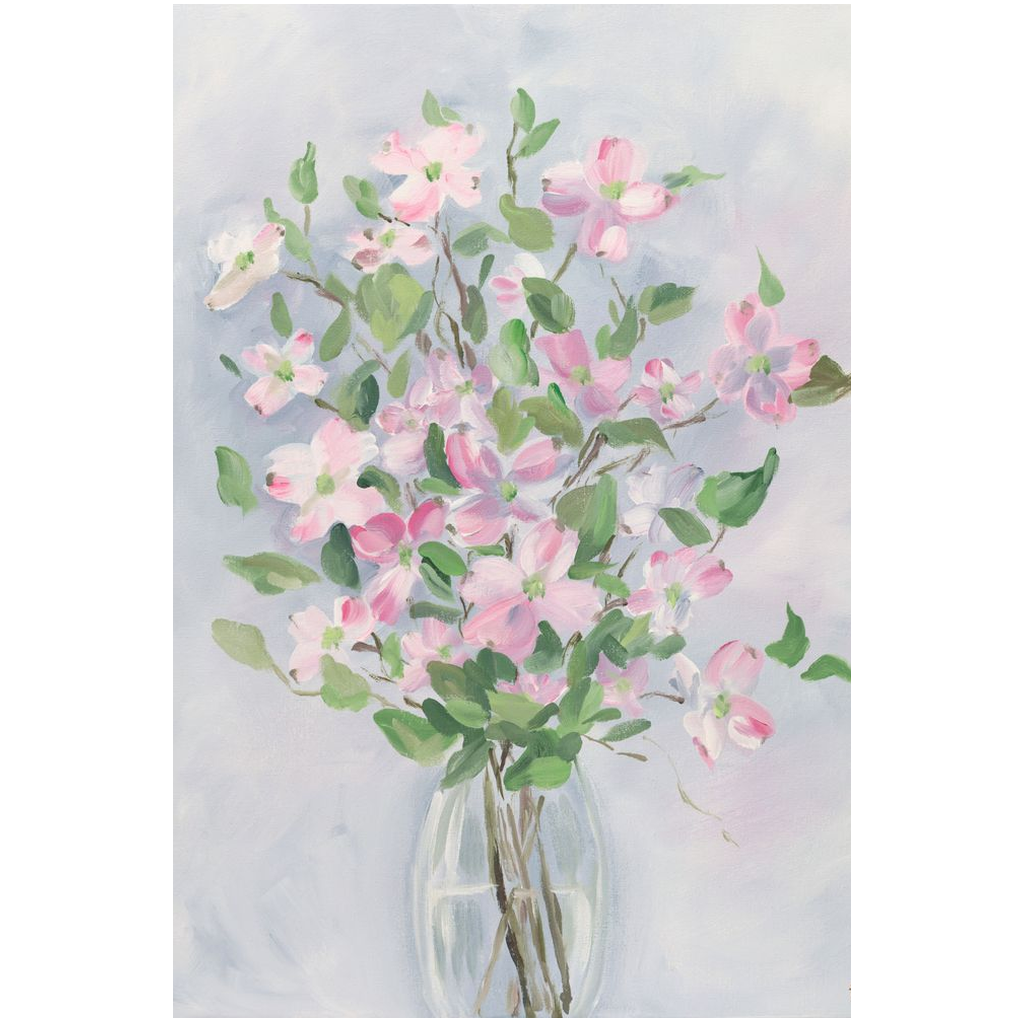 Dogwood, a fine art print on canvas