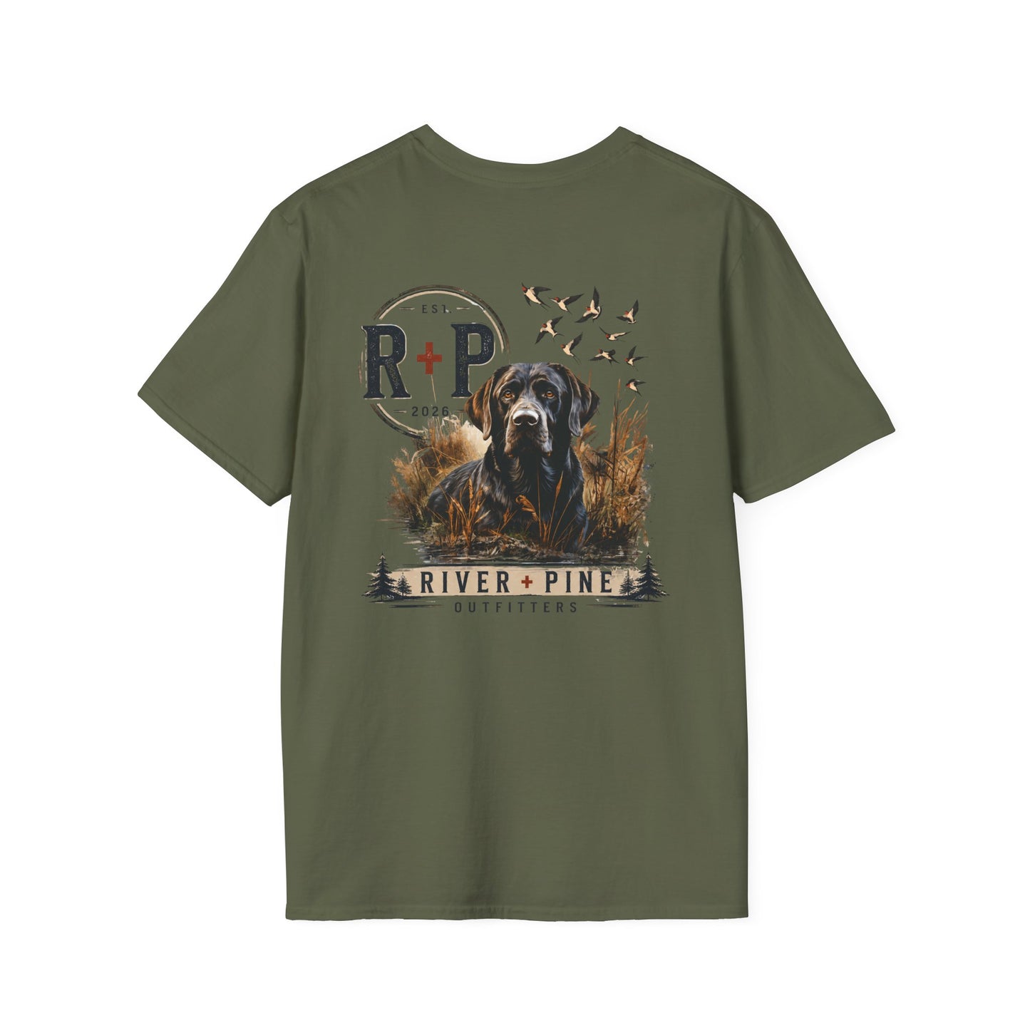 R+P Black Dog in Reeds  Men's Tee