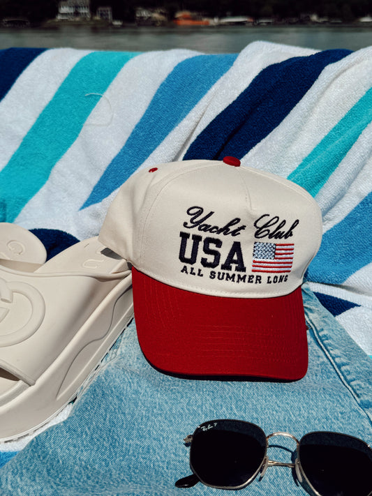 Yacht Club USA Vintage Trucker Hat - PREORDER